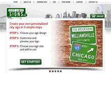 Tablet Screenshot of citylimitsigns.com